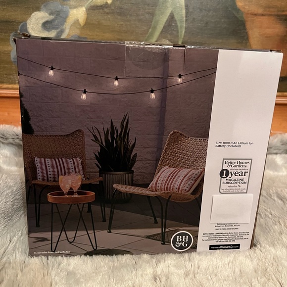 BETTER HOMES & GARDENS SOLAR LED STRING LIGHTS 34 FT - Picture 2 of 3